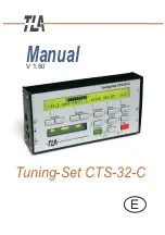 TLA Tuning-Set CTS-32-C Manual preview