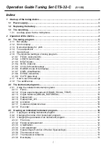 Предварительный просмотр 8 страницы TLA Tuning-Set CTS-32-C Manual