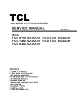 TLC TAC-07CHSA/XA31 Service Manual preview