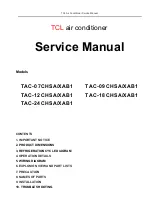 Preview for 1 page of TLC TAC-07CHSA/XAB1 Service Manual