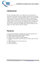 Preview for 4 page of TLS Electronics 875450 User Manual