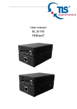 Предварительный просмотр 1 страницы TLS Electronics BL 30100 HDBaseT User Manual