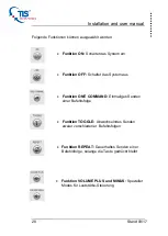 Preview for 28 page of TLS Electronics QuickControl XL Installation And User Manual