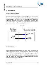 Preview for 51 page of TLS Electronics QuickControl XL Installation And User Manual