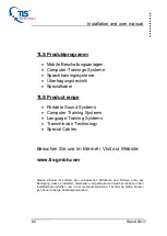 Preview for 60 page of TLS Electronics QuickControl XL Installation And User Manual