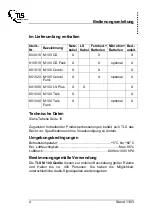 Preview for 4 page of TLS M 100 Combi Operation Manual