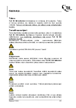 Preview for 91 page of TLS M 100 Combi Operation Manual