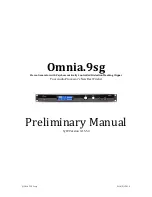 Предварительный просмотр 1 страницы TLS Omnia.9sg Preliminary Manual