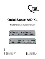 Предварительный просмотр 1 страницы TLS QuickScout A/D XL Installation And User Manual