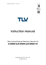 TLV A-DR20-10 Instruction Manual предпросмотр