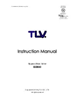 Предварительный просмотр 1 страницы TLV BD800 Instruction Manual