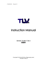 TLV BE8H Series Instruction Manual предпросмотр