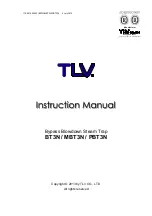 Предварительный просмотр 1 страницы TLV BT3N Instruction Manual