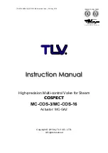 Предварительный просмотр 1 страницы TLV Cospect MC-COS-16 Instruction Manual