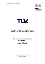 Предварительный просмотр 1 страницы TLV COSPECT Instruction Manual