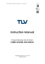 TLV COSR-16 Instruction Manual предпросмотр