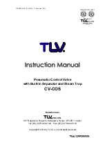 TLV CV-COS Instruction Manual предпросмотр