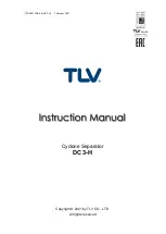 Предварительный просмотр 1 страницы TLV DC3-H Instruction Manual