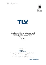 TLV J10 Instruction Manual предпросмотр