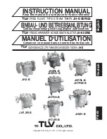 TLV JH-B series Instruction Manual предпросмотр