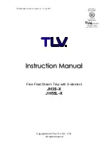 Preview for 1 page of TLV JH3S-X Instruction Manual