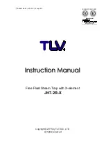 Предварительный просмотр 1 страницы TLV JH7.2R-X Instruction Manual