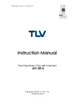 Предварительный просмотр 1 страницы TLV JH7.5R-X Instruction Manual