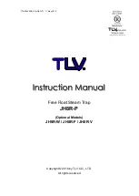 Предварительный просмотр 1 страницы TLV JH8R-P Instruction Manual