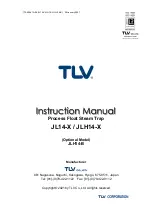 TLV JL14-X Instruction Manual preview