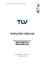 TLV MB12A Instruction Manual предпросмотр