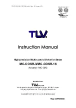 Предварительный просмотр 1 страницы TLV MC-COSR-16 Instruction Manual