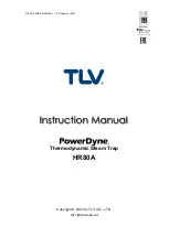 Предварительный просмотр 1 страницы TLV PowerDyne HR80A Instruction Manual