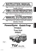 Предварительный просмотр 1 страницы TLV PowerDyne QuickTrap FP46UC Instruction Manual