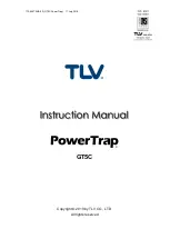 Preview for 1 page of TLV PowerTrap GT5C Instruction Manual