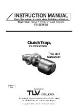 TLV QUICK TRAP FS Series Instruction Manual предпросмотр