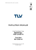 TLV QuickTrap FS21-H Instruction Manual preview