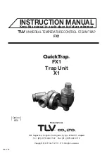 Предварительный просмотр 1 страницы TLV QuickTrap FX1 Instruction Manual