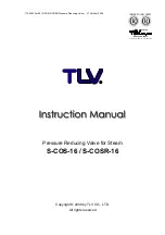 TLV S-COS-16 Instruction Manual предпросмотр