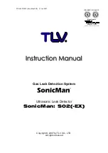 TLV SonicMan SO2 Instruction Manual preview
