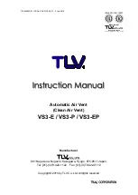 Preview for 1 page of TLV VS3-E Instruction Manual