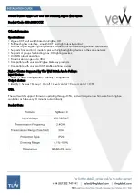 Preview for 8 page of TLW VEW K30-2038CCTZ Installation Manual