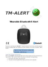 Preview for 1 page of TM-ALERT Wearable Bluetooth Alert Manual