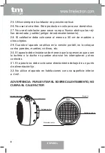 Предварительный просмотр 7 страницы TM Electron TMFH014 User Manual