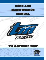 Preview for 1 page of TM RACING TM 4 STROKE 2007 User Manual