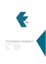 Preview for 1 page of TM TimeTablet Installation