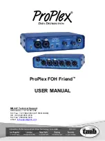 TMB ProPlex FOH Friend PPFOHF743M User Manual preview