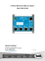 Preview for 1 page of TMB ProPlex GBS Quick Start Manual