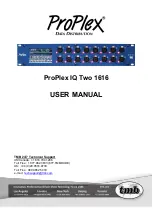 TMB ProPlex IQ Two 1616 User Manual preview