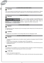 Preview for 18 page of TMB QUICK A11 Use And Maintenance Manual