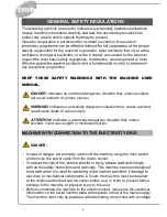 Preview for 4 page of TMB Tornado Use And Maintenance Manual